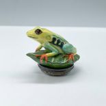 Halcyon Days Enamel Treasure Box, Red-Eyed Tree Frog