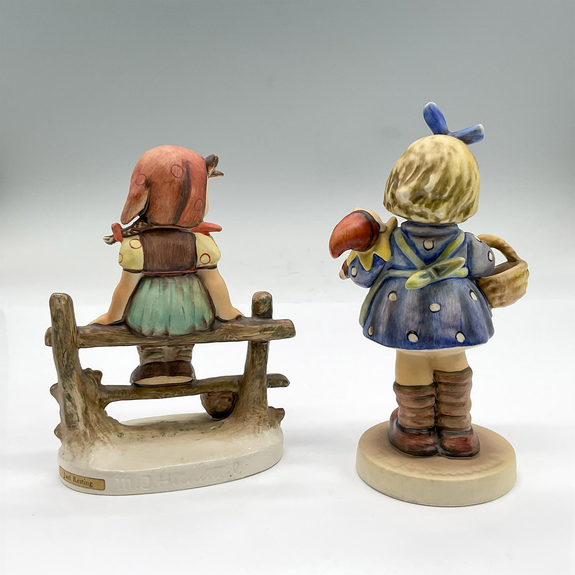 2pc Goebel Hummel Figurines, Just Resting + What Now - Image 2 of 3