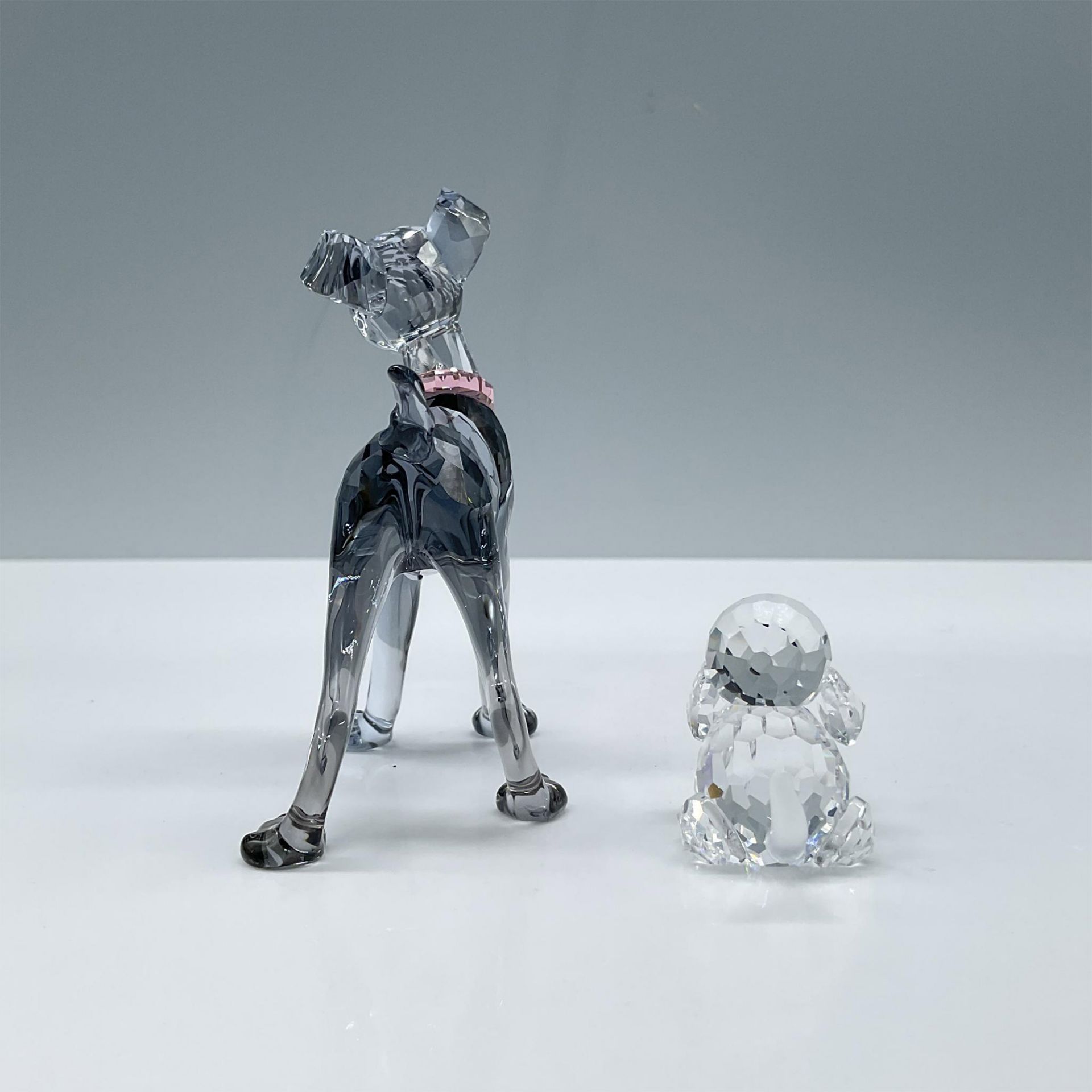 2pc Swarovski Crystal Figurines, Tramp and Beagle - Image 2 of 4