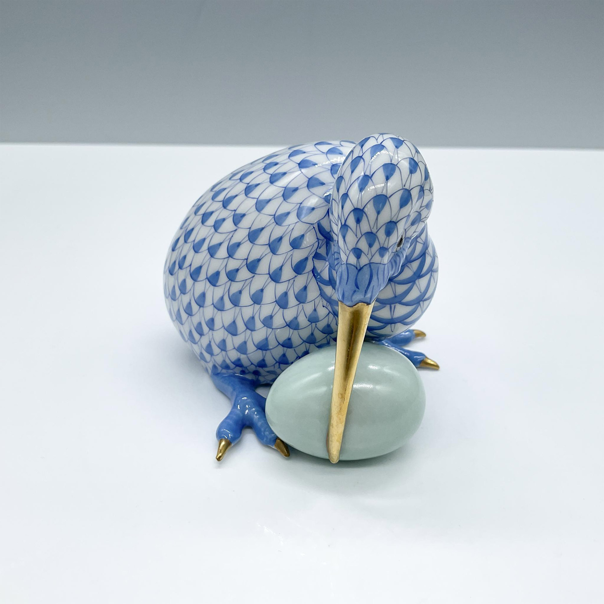 Herend Figurine, Kiwi Bird with Egg