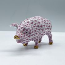 Herend Porcelain Figurine, Pig 15301 VHP