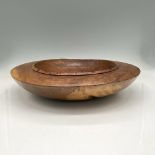 Peter Stroud Carved River Red Gum Wood Console Bowl