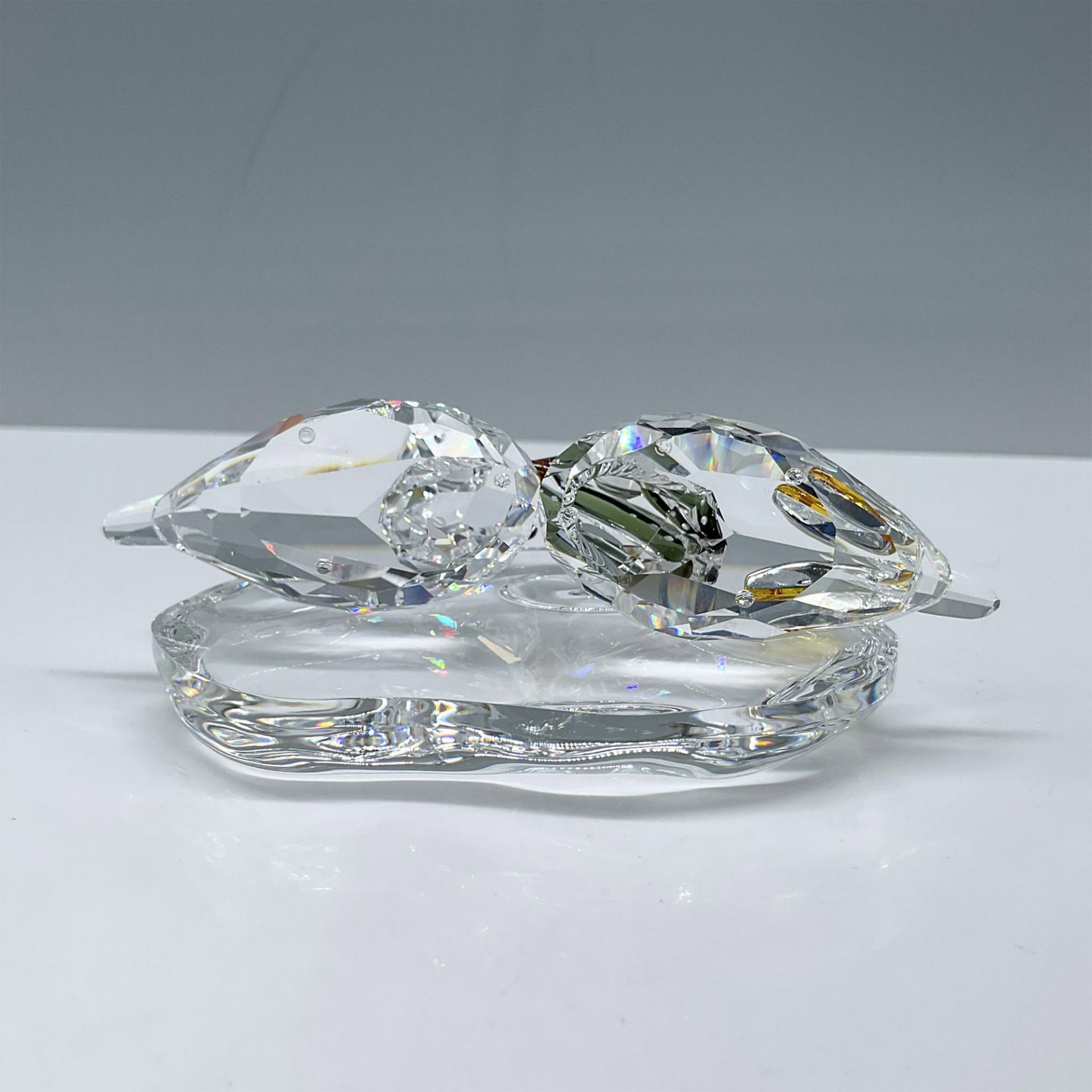 2pc Swarovski Crystal Figurines, Mandarin Ducks + Base - Bild 3 aus 4