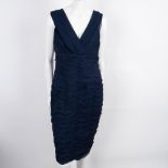 Tadashi Collection Ruched Silk Cocktail Dress, Size 12