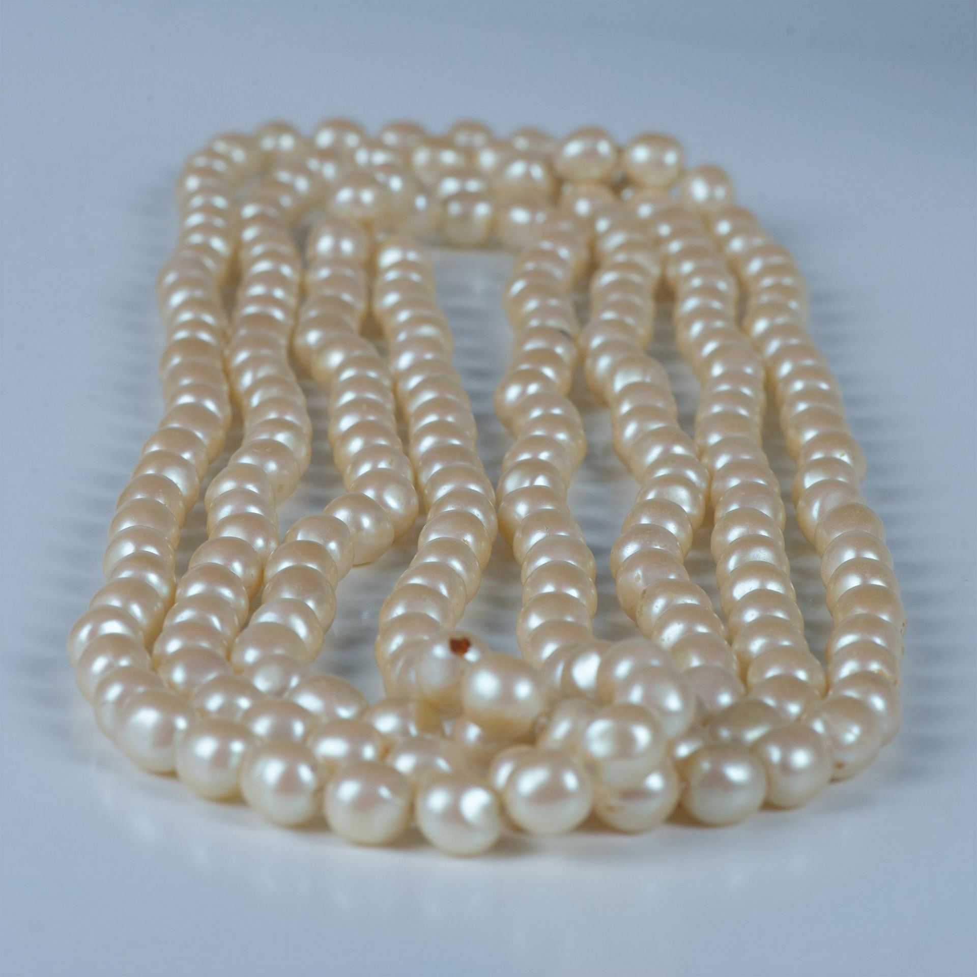 Extra Long Faux Pearl Necklace - Bild 3 aus 3