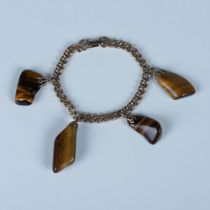 Beautiful Gold Tone Tiger's Eye Bracelet