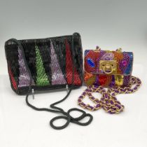 2pc Beaded Evening Shoulder Bags