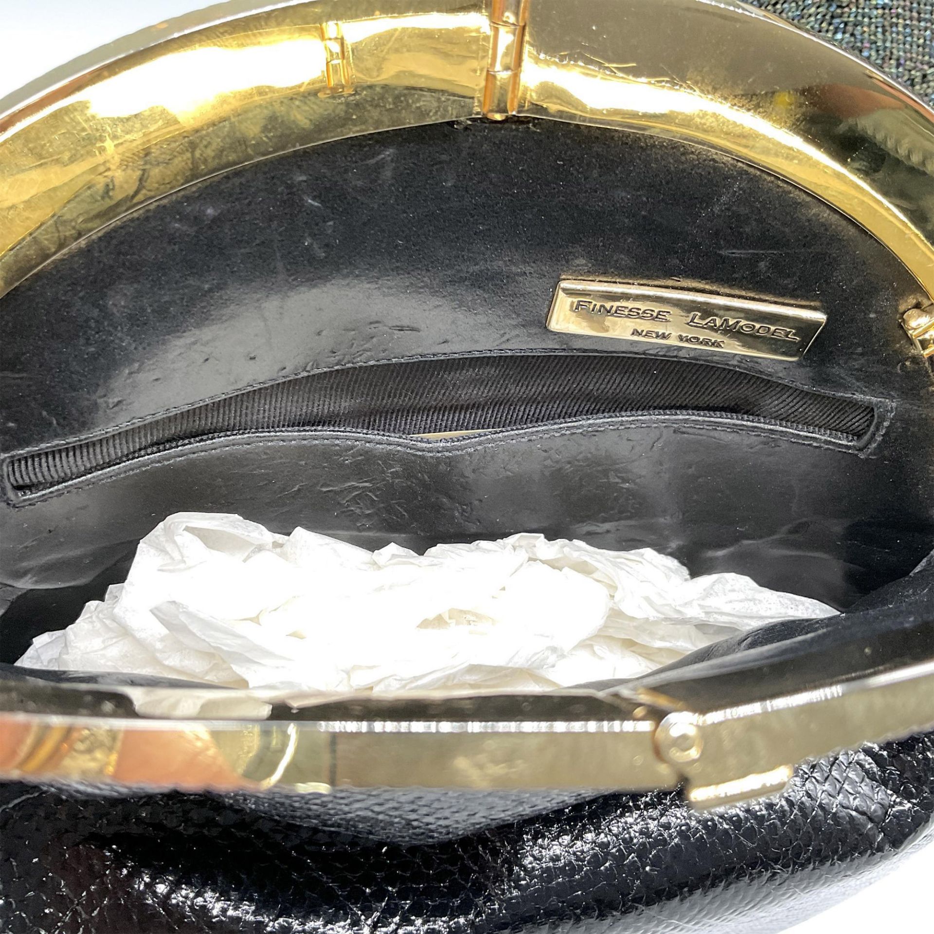2pc Finesse LaModel Snakeskin Karung Bag + Beaded Handbag - Bild 3 aus 4