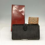 3pc Gucci Card Case, Bosca Leather Wallet + Dot Wallet