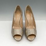 Giuseppe Zanotti Gold Lame 4" High Heels, Size 38/8