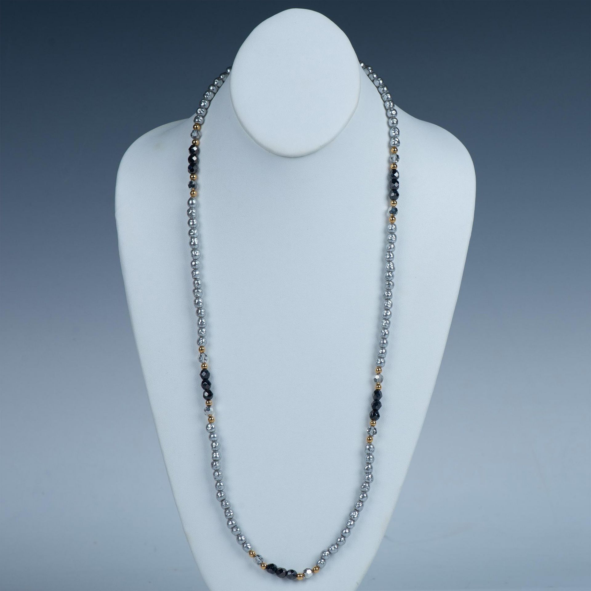 Classy Faux Pearl Strand Necklace