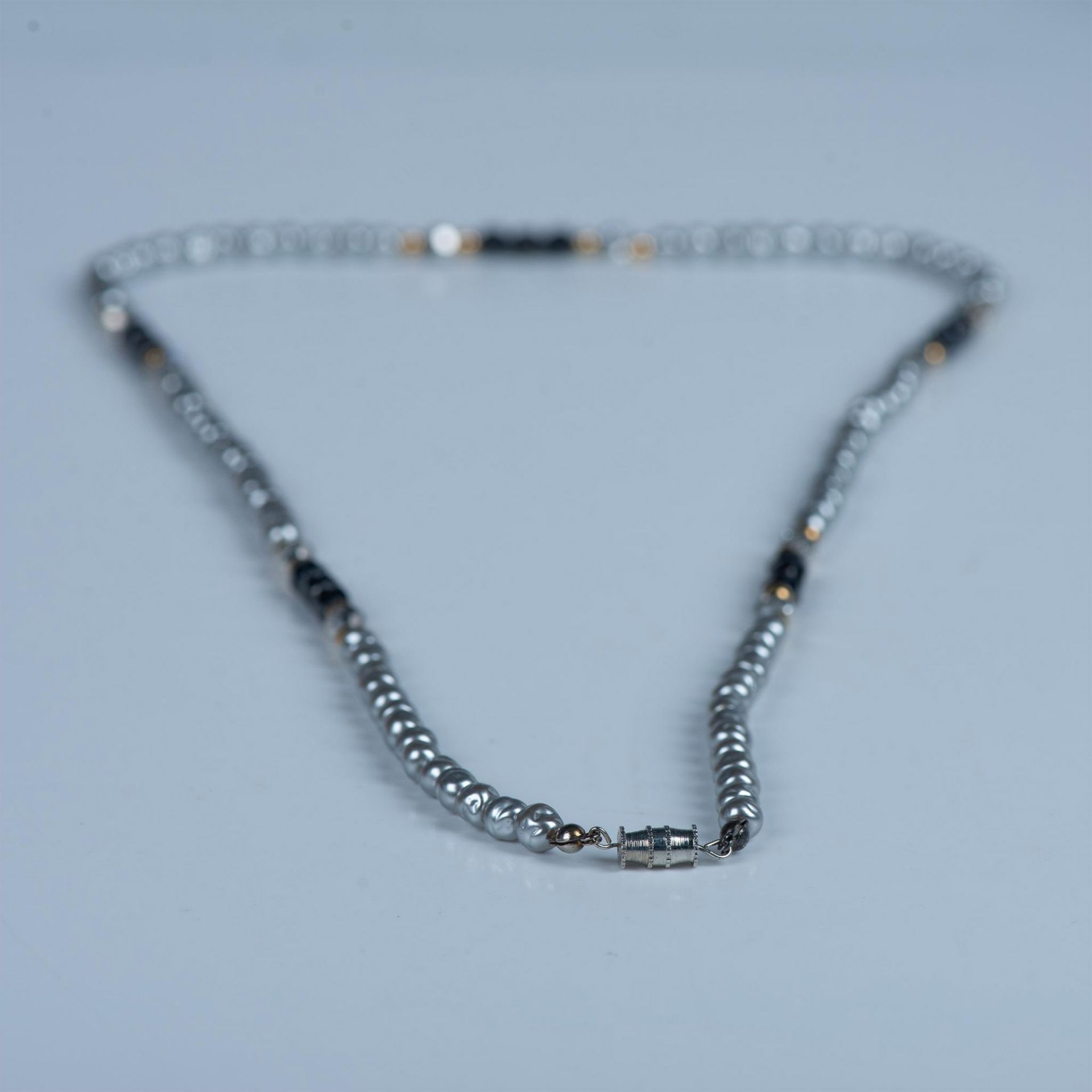Classy Faux Pearl Strand Necklace - Image 6 of 8