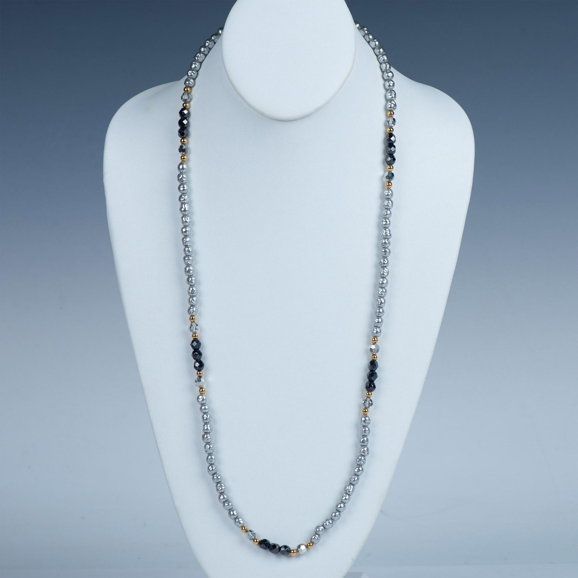 Classy Faux Pearl Strand Necklace - Image 4 of 8