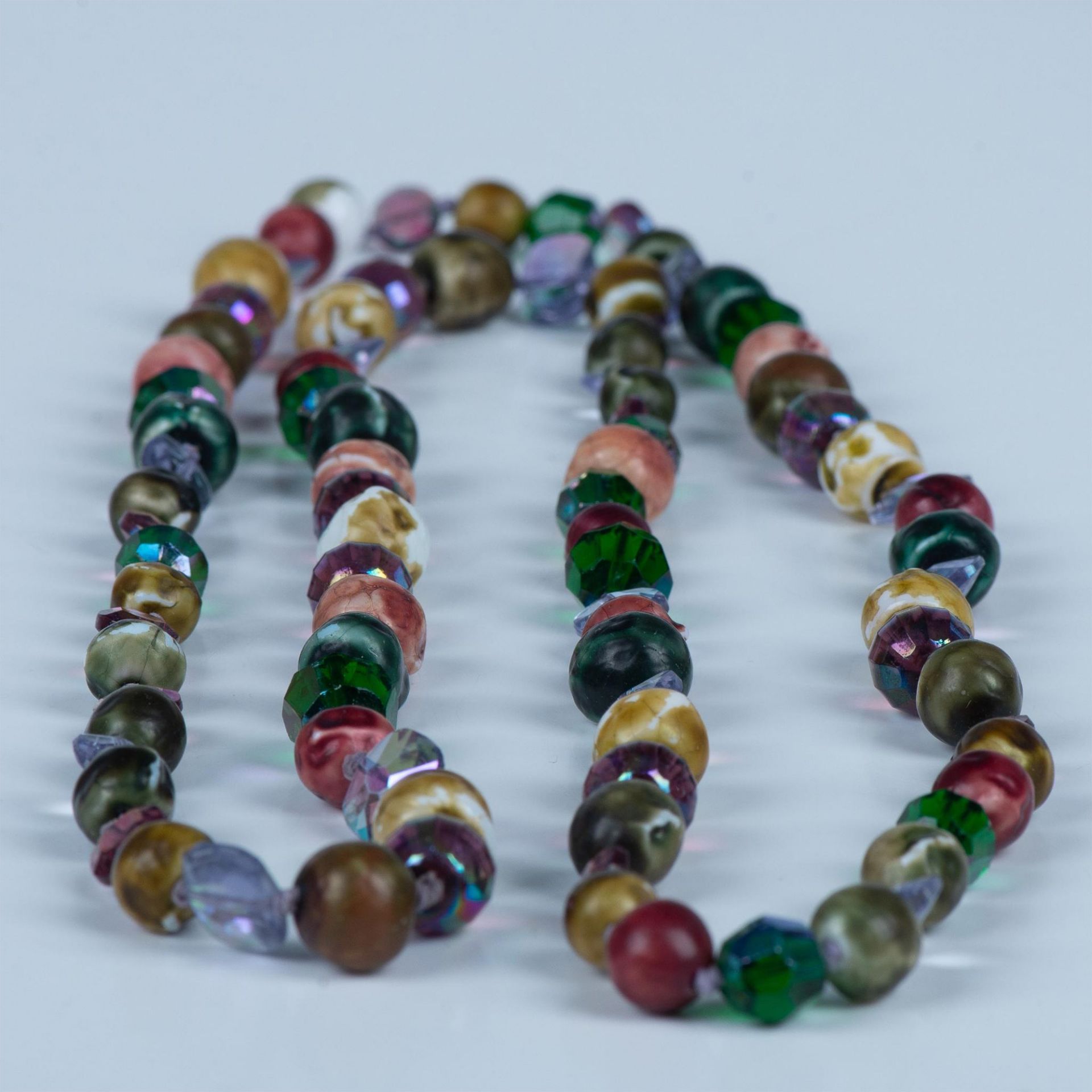 Colorful Art Glass Bead Necklace - Bild 3 aus 3