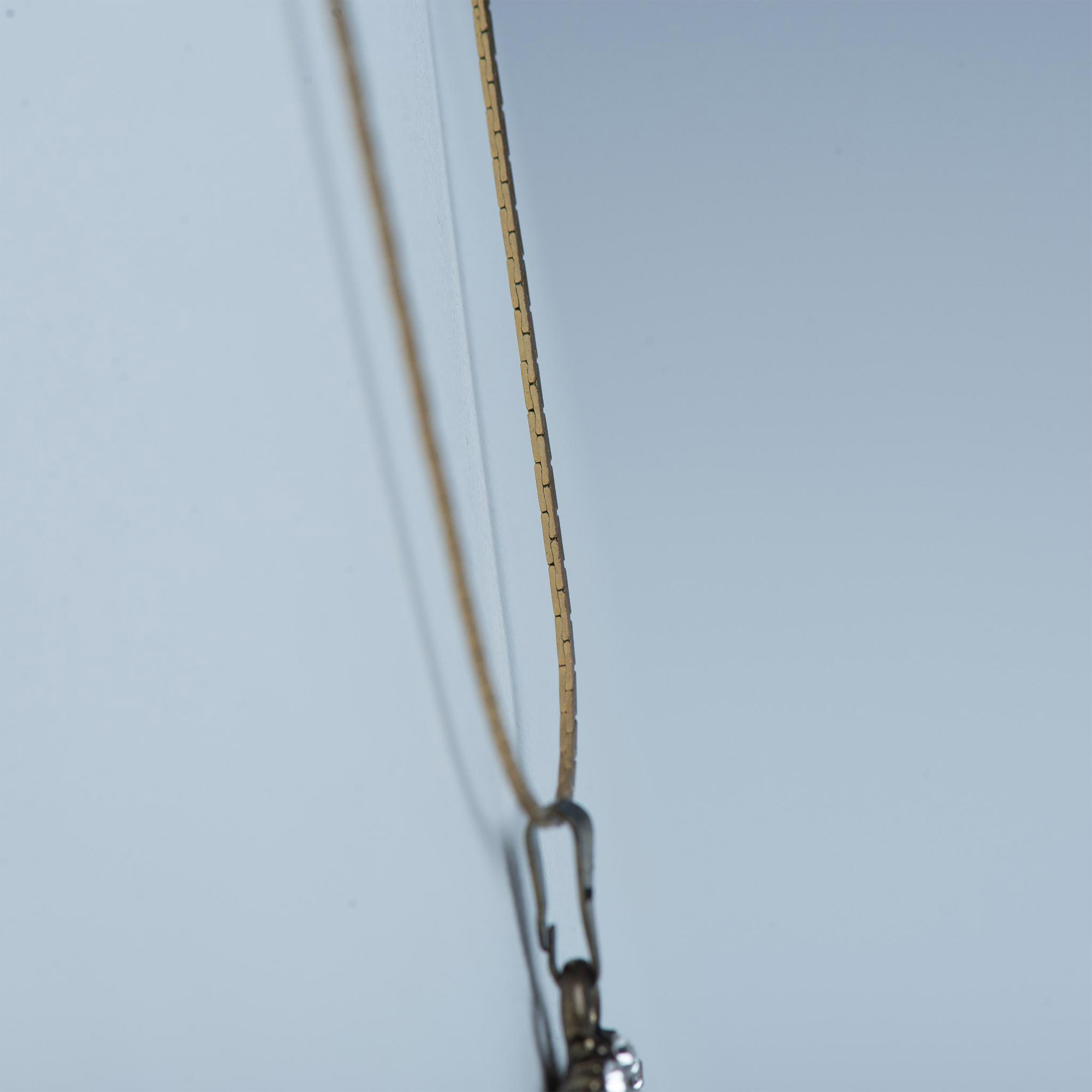 Pretty Rhinestone Cross Pendant Necklace - Image 3 of 6