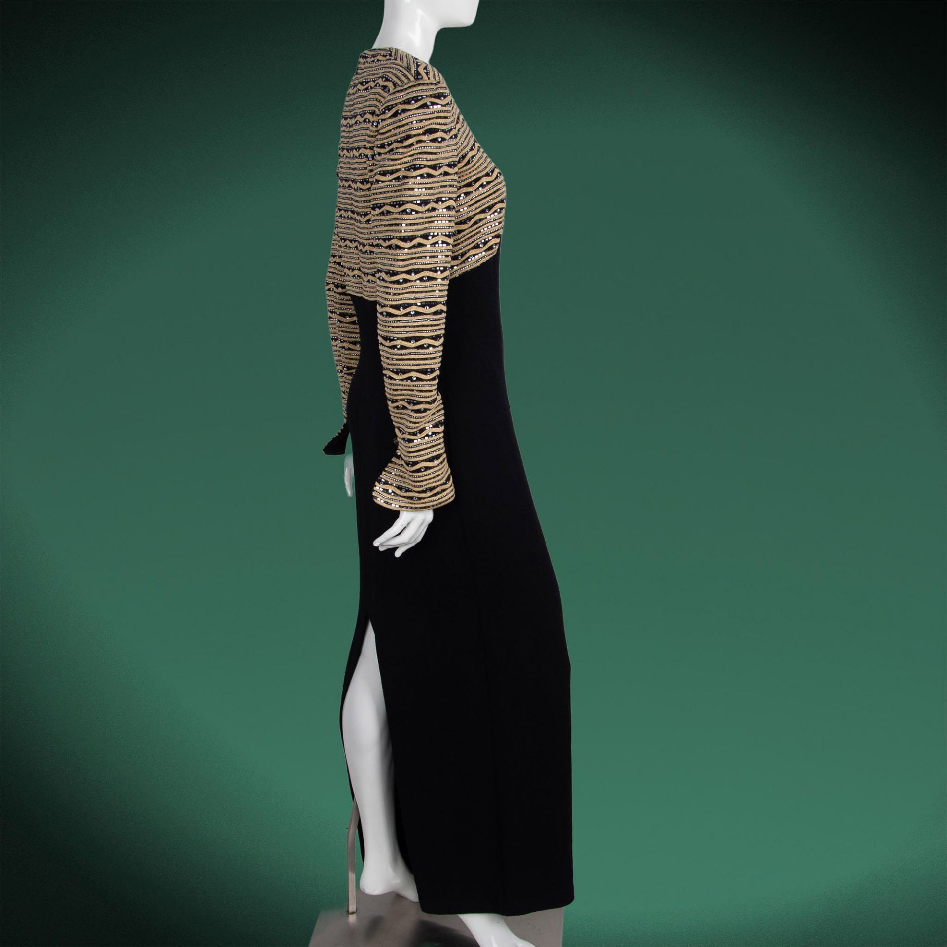 St. John by Marie Gray Evening Knit Dress, Size 10 - Bild 4 aus 8