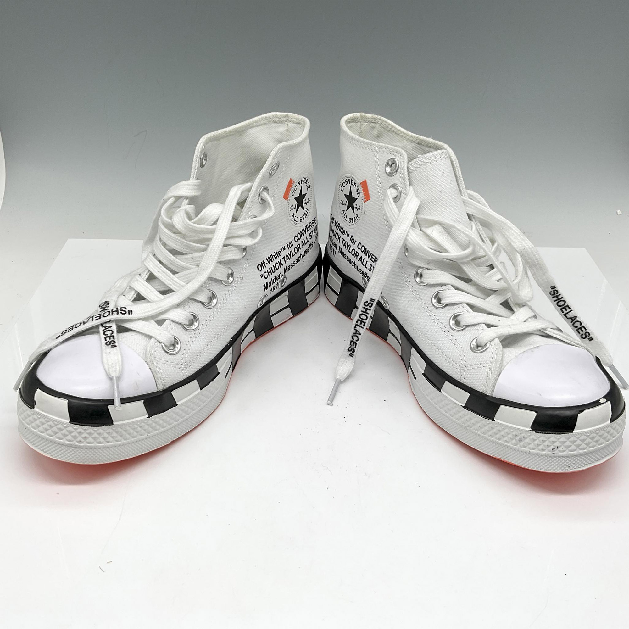 Converse Off-White Virgil Abloh Chuck 70 Sneakers - Image 3 of 6