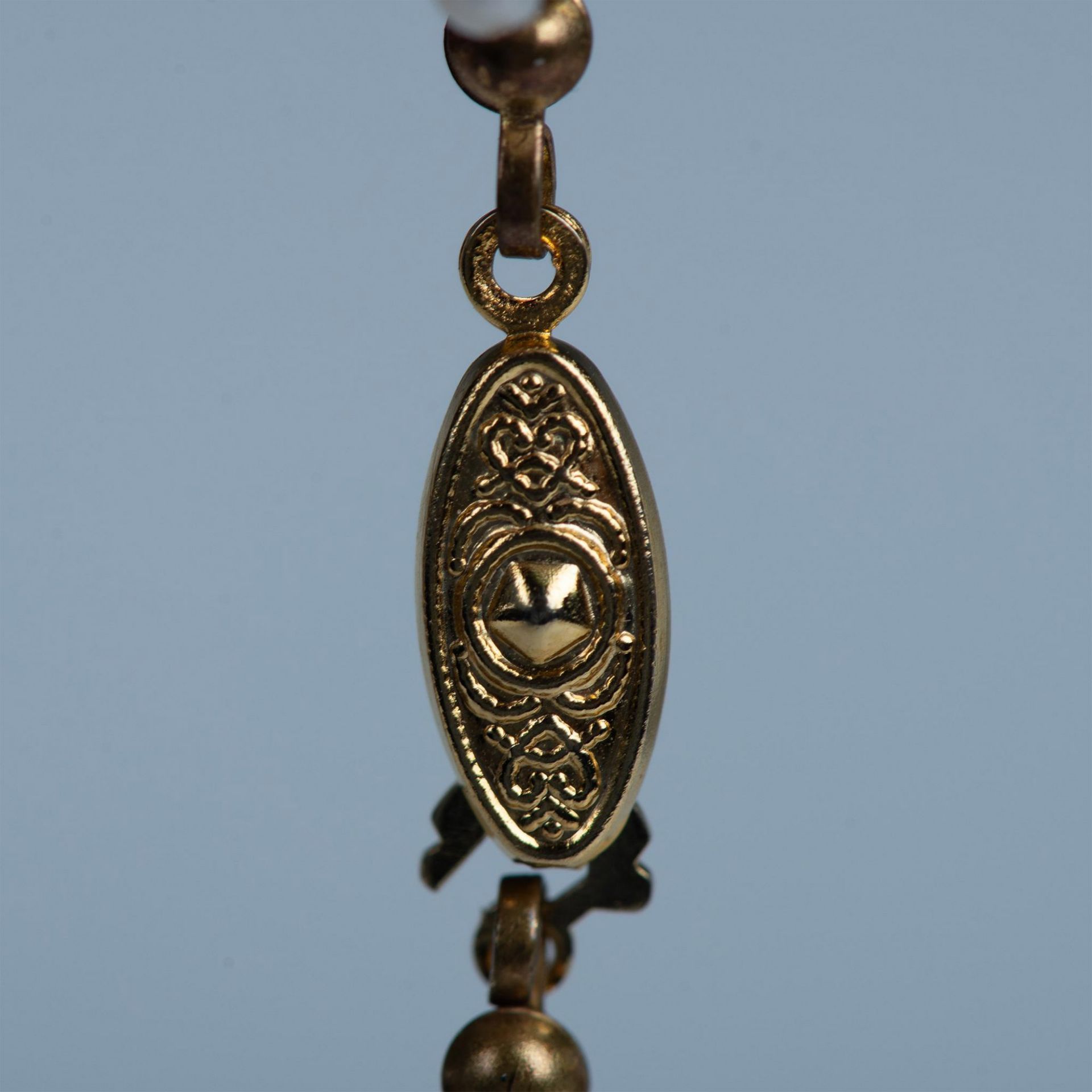 Elegant Long Six-Strand Freshwater Pearl Necklace - Image 2 of 6