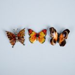 3pc Unique Colorful Metal Butterfly Brooches