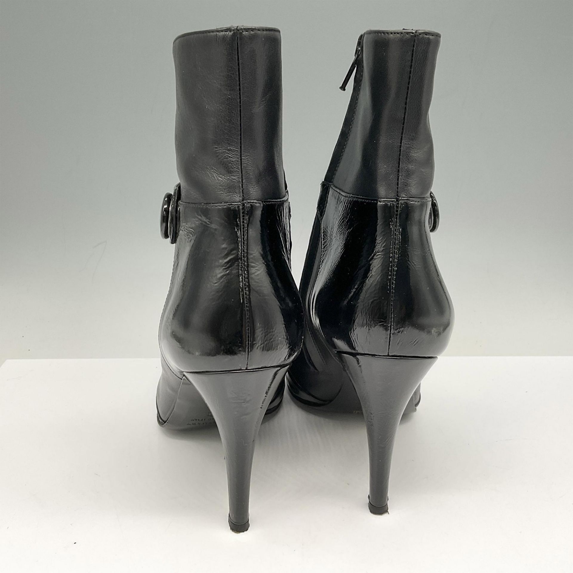 Jill Stuart Black Leather Giselle Boots, Size 39/8 - Bild 3 aus 5