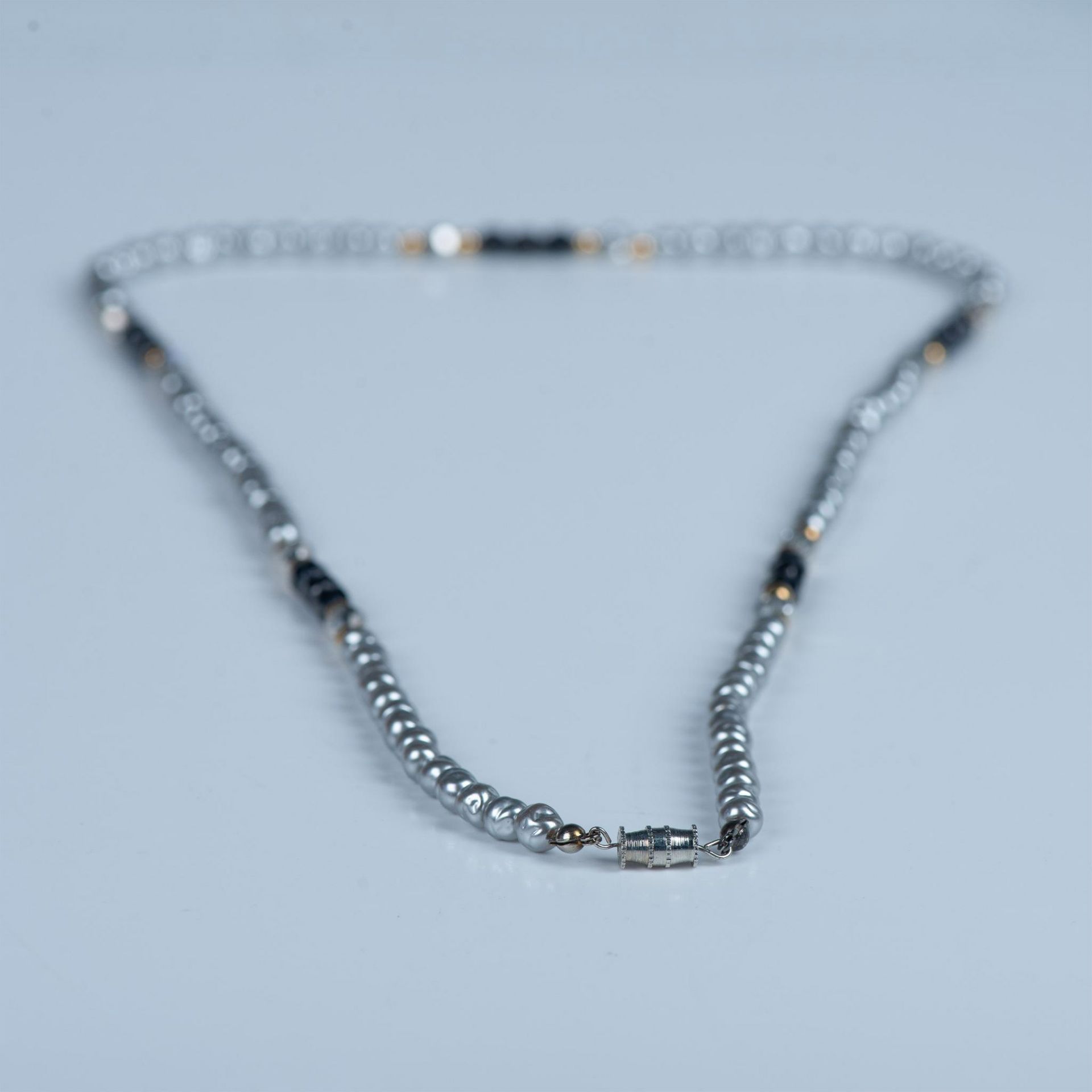 Classy Faux Pearl Strand Necklace - Image 7 of 8
