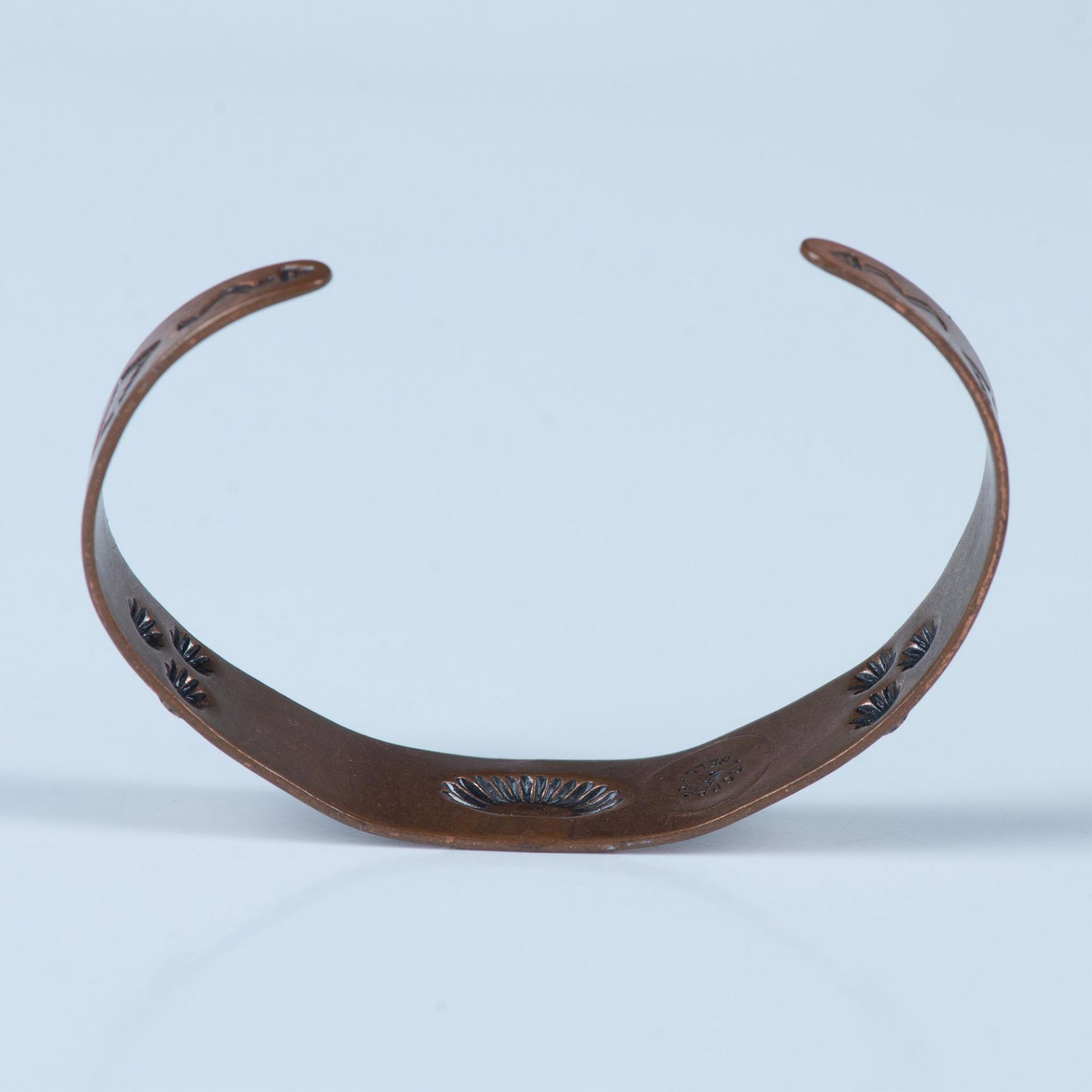 Native American Tribal Thunderbird Copper Cuff Bracelet - Bild 4 aus 4