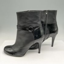Jill Stuart Black Leather Giselle Boots, Size 39/8