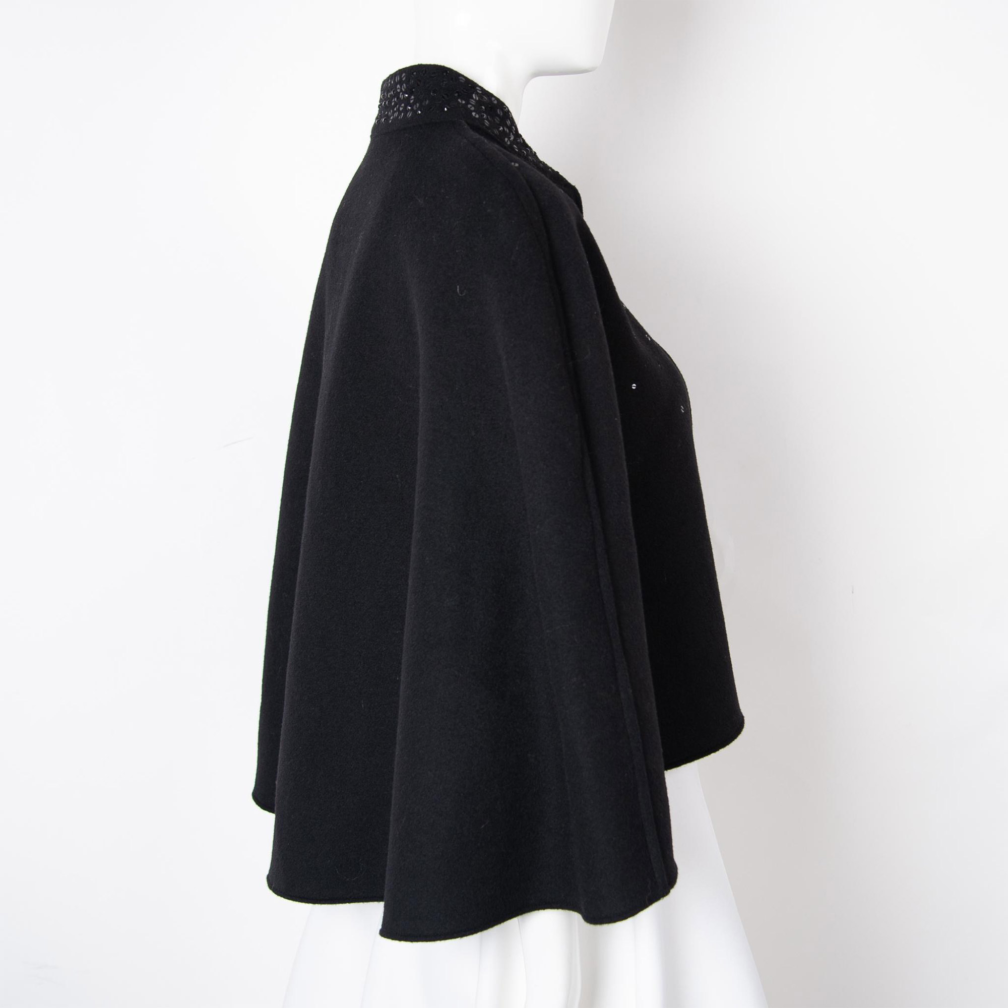 Prabal Gurung for Neiman Marcus Wool Cape Jacket, One Size - Image 4 of 6