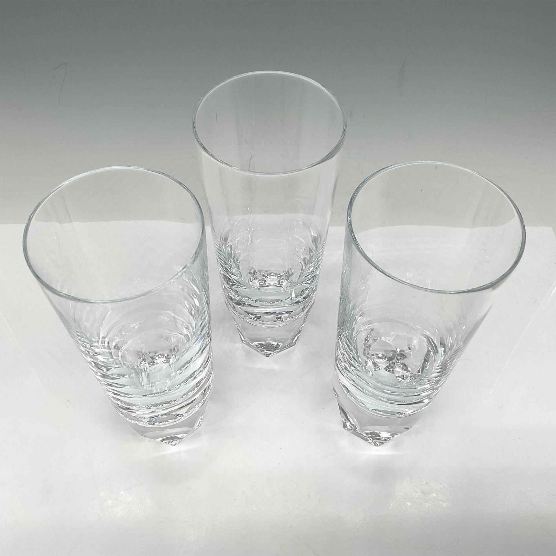 3pc Orrefors Crystal Highball Glass, Carat - Bild 2 aus 4