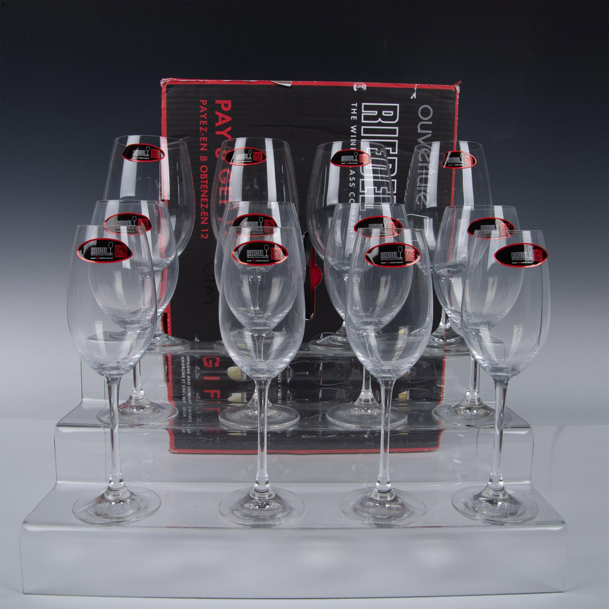 Riedel Crystal Wine Glass Co., Overture - Set of 12 - Image 2 of 10