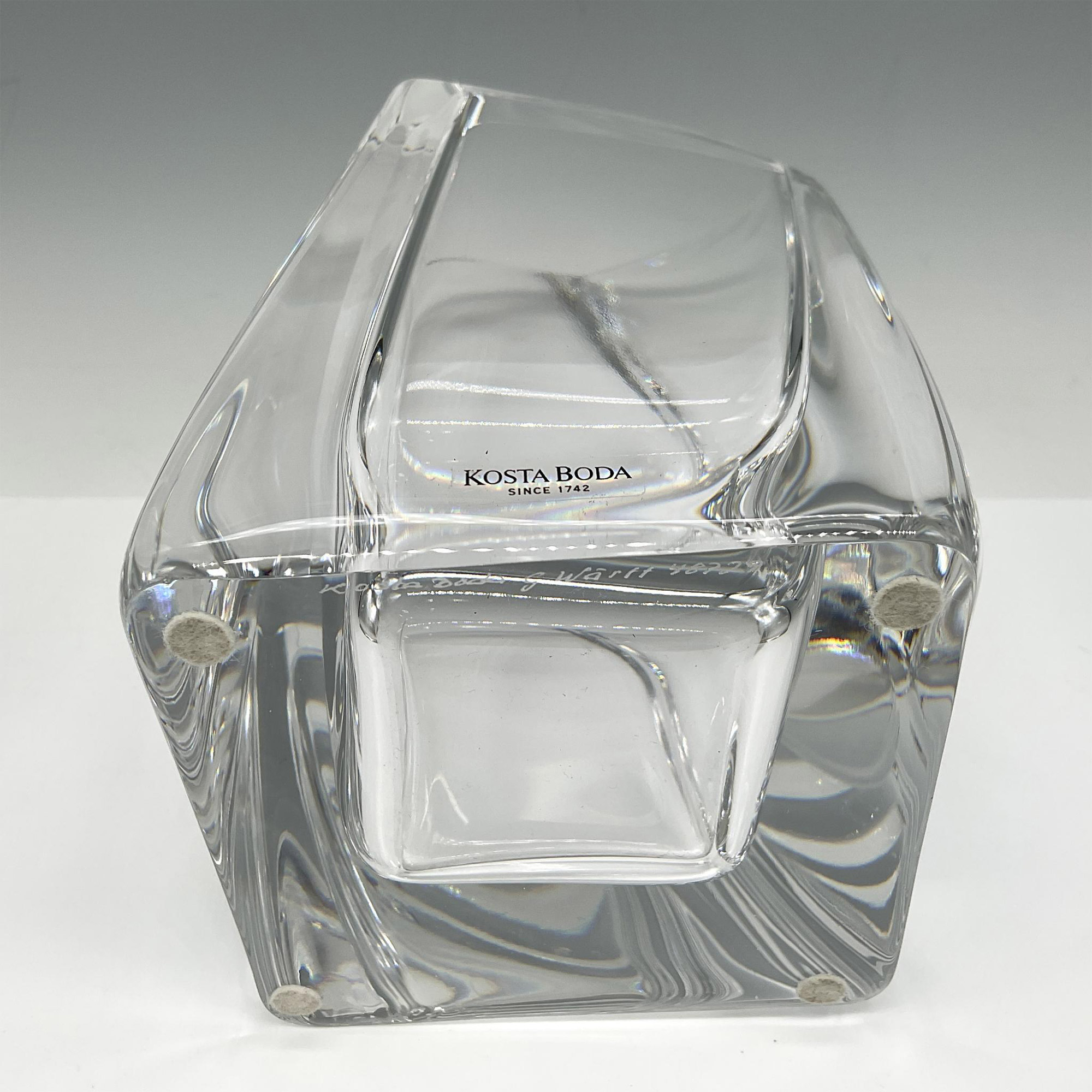 Goran Warff for Kosta Boda Crystal Vase - Image 4 of 4