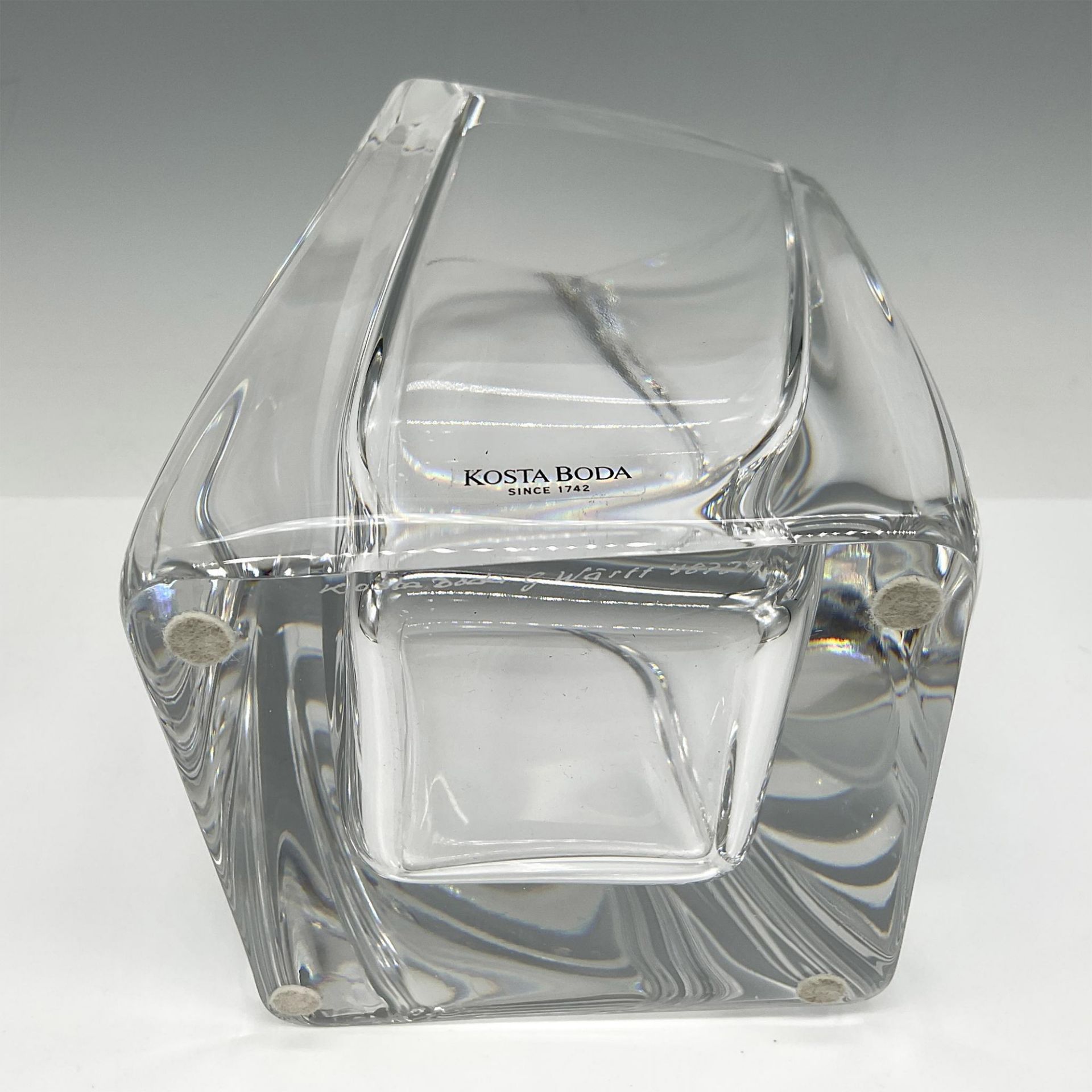 Goran Warff for Kosta Boda Crystal Vase - Image 4 of 4
