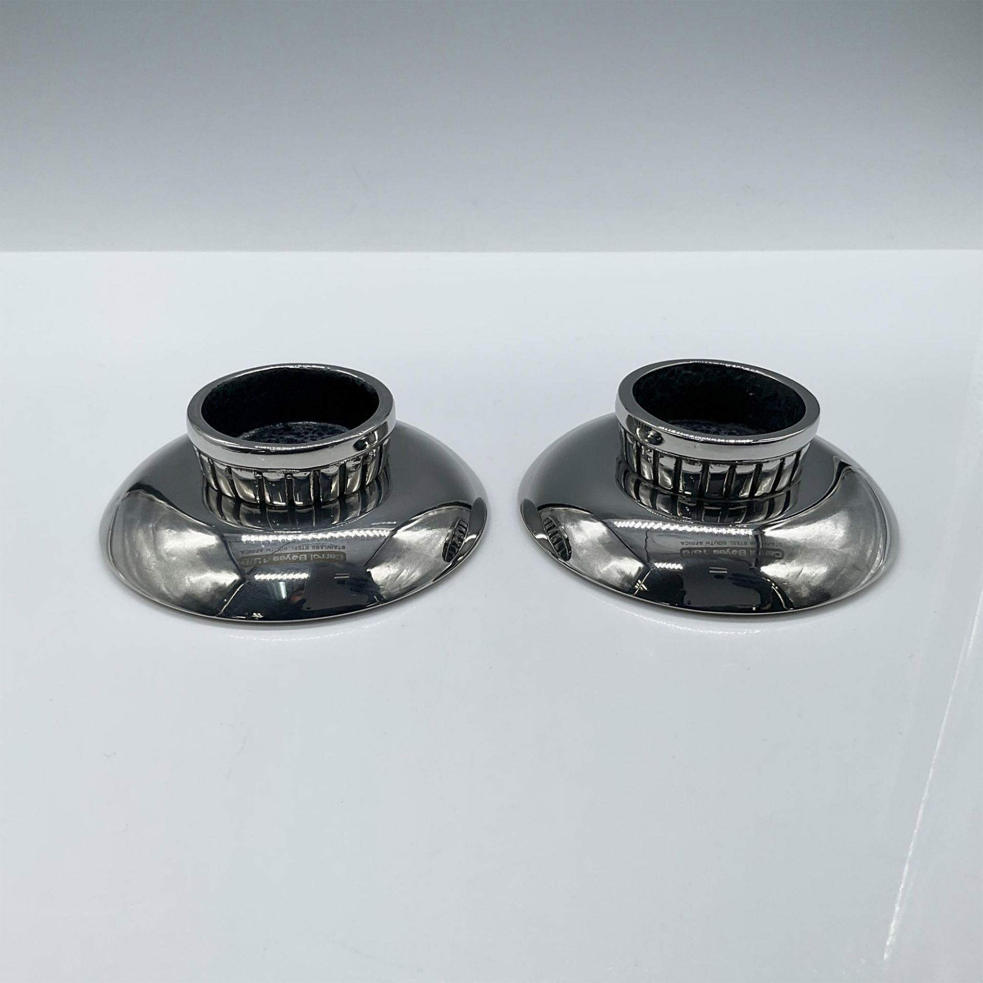 Pair of Carrol Boyes Stainless Steel Wasabi Bowls 18/8 - Image 3 of 5