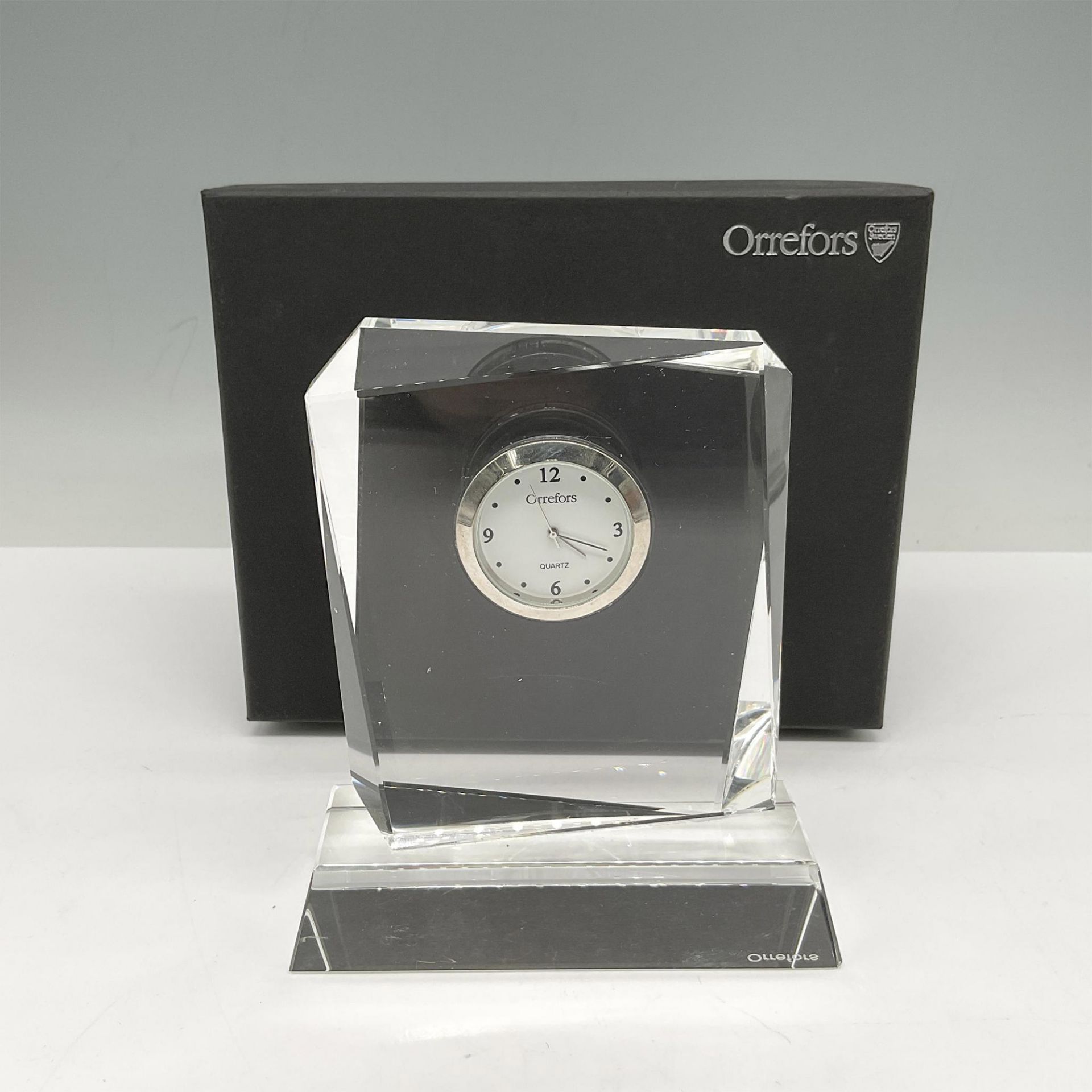 Orrefors Crystal Table-Desk Clock, Vision Series - Bild 5 aus 5