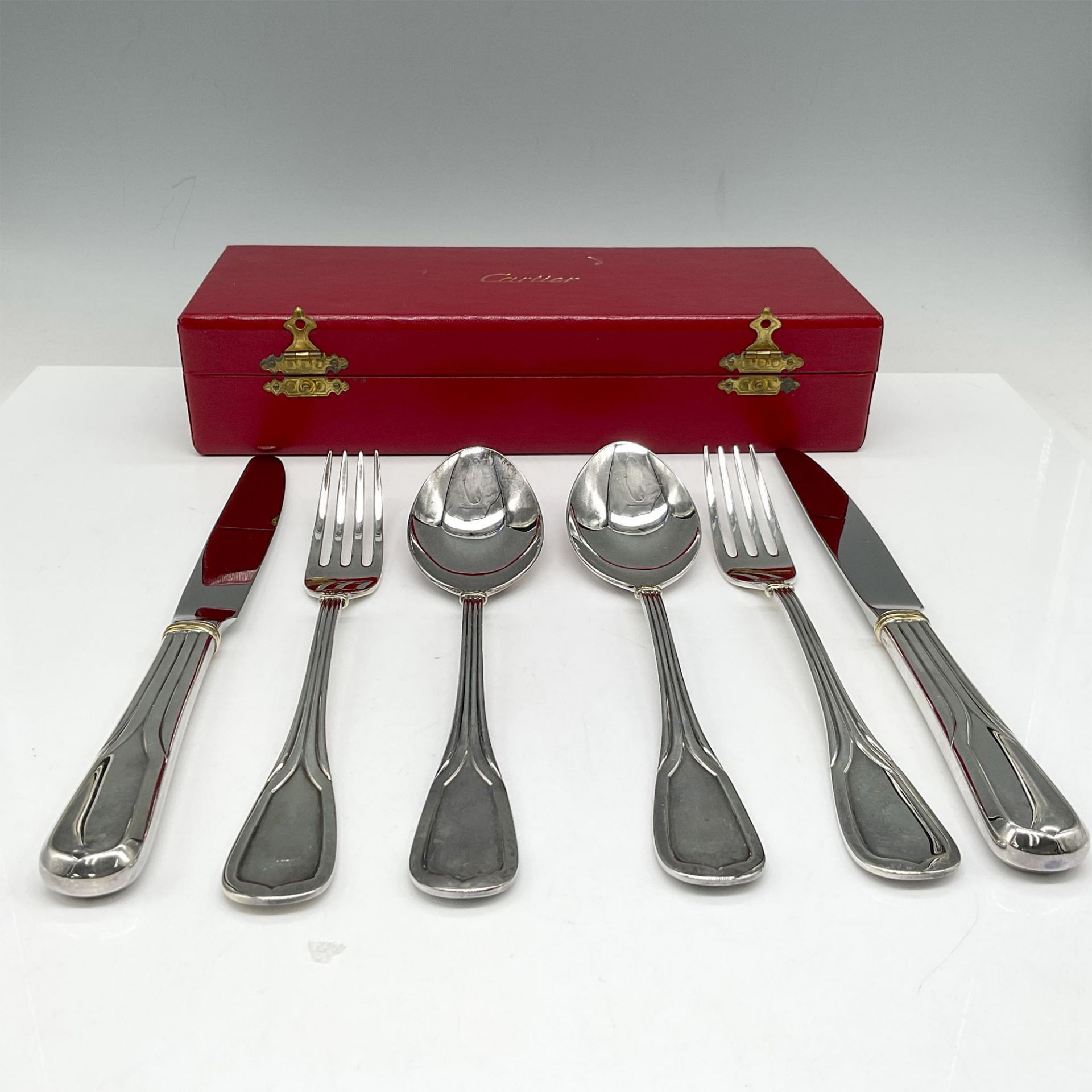 Cartier Sterling Silver Serving Utensils, Set of 6 - Image 2 of 4