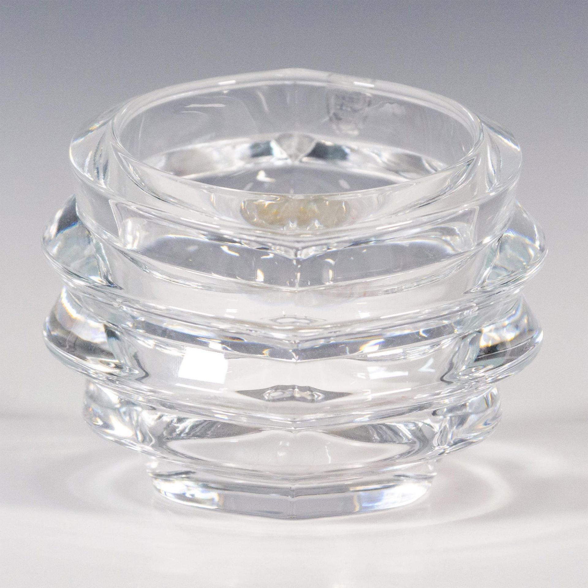 Orrefors Crystal Candleholder & Candle, Eko Clear Votive