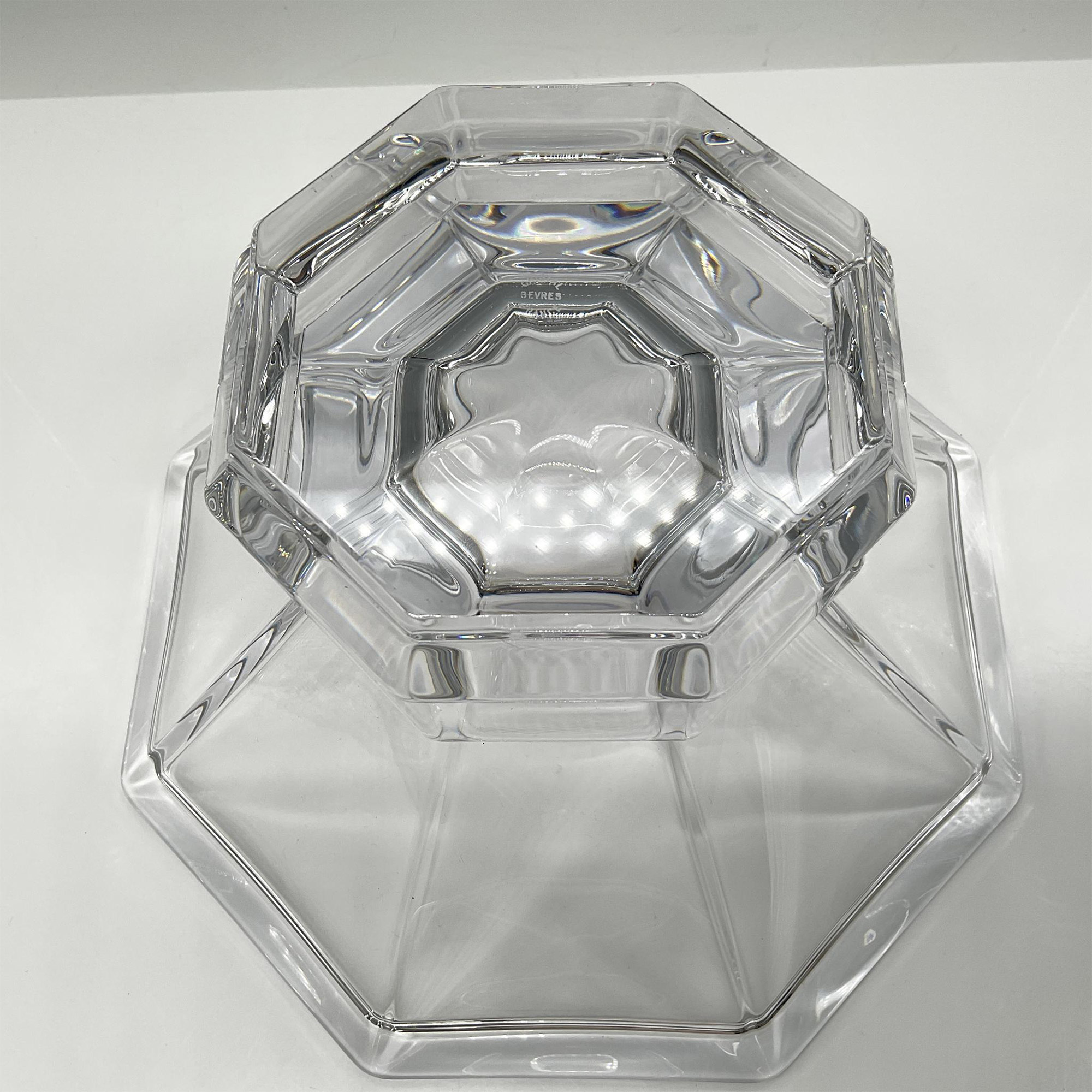 Sevres Crystal Hexagon Bowl - Image 3 of 3