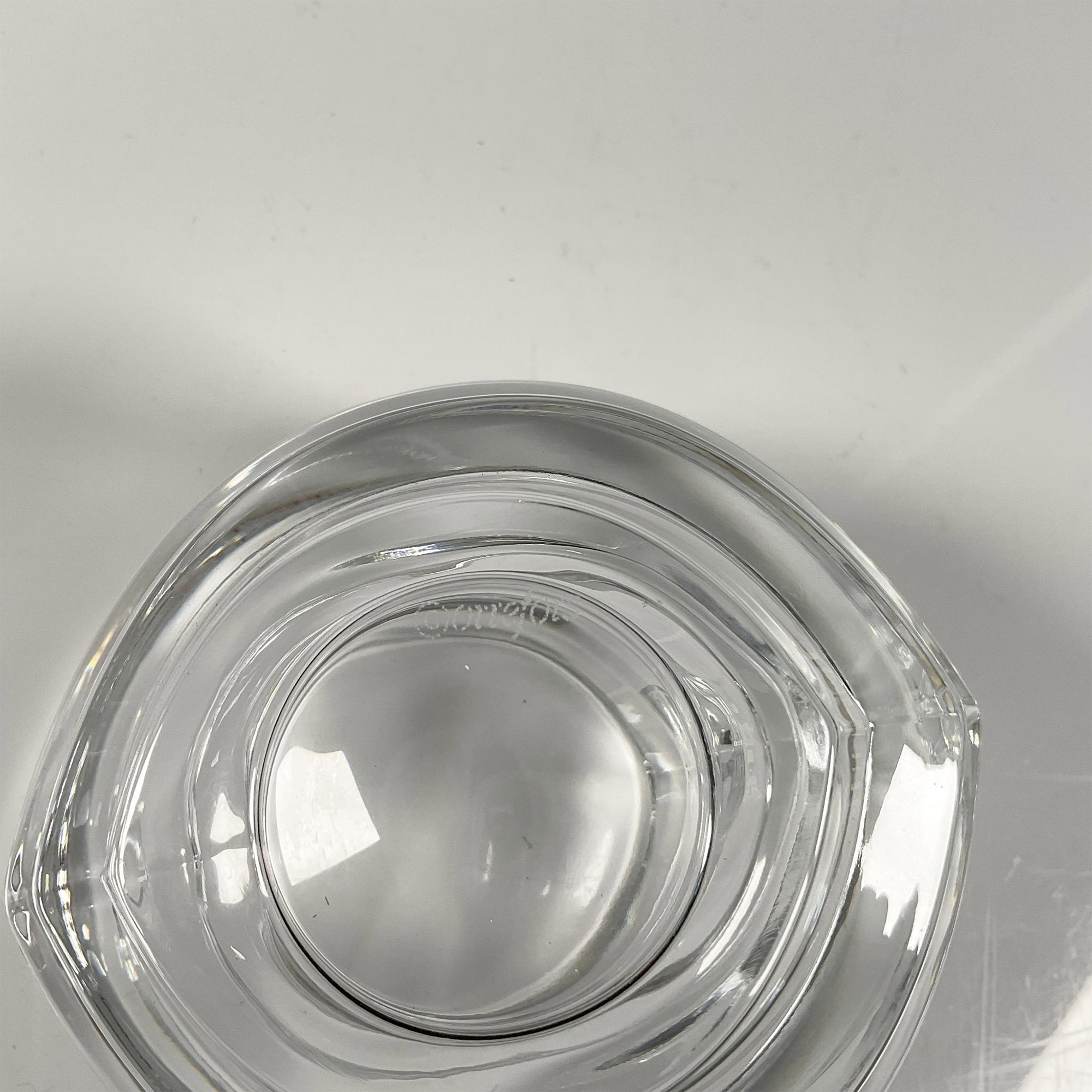 Orrefors Crystal Candleholder & Candle, Eko Clear Votive - Image 3 of 4