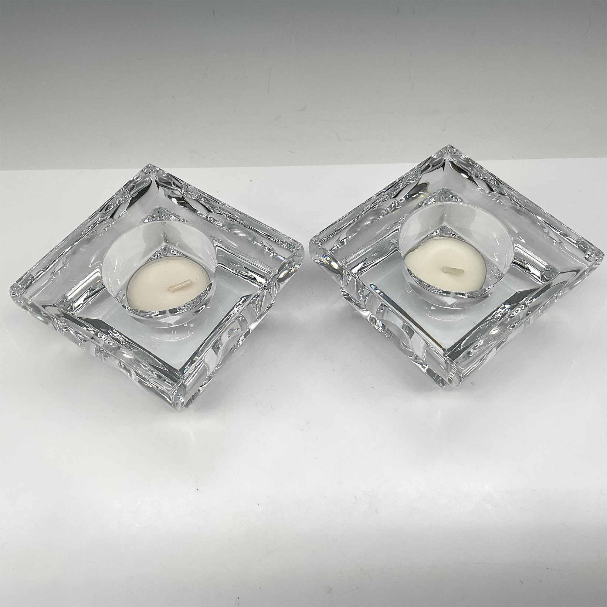 Pair of Rogaska Crystal Candle Holders, Adria - Image 2 of 4