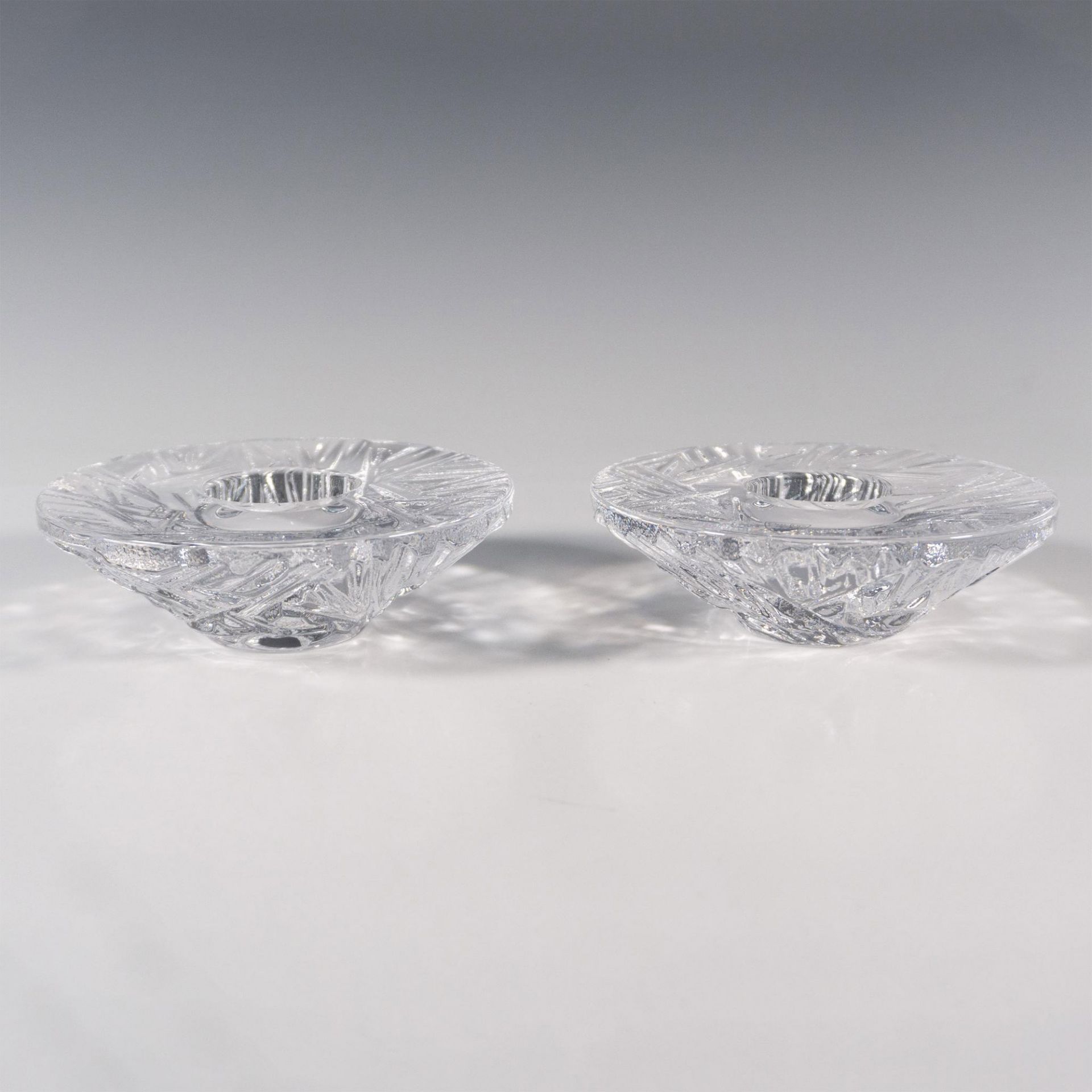 Pair of Orrefors Crystal Candle Holders, Icy Votive - Image 3 of 3