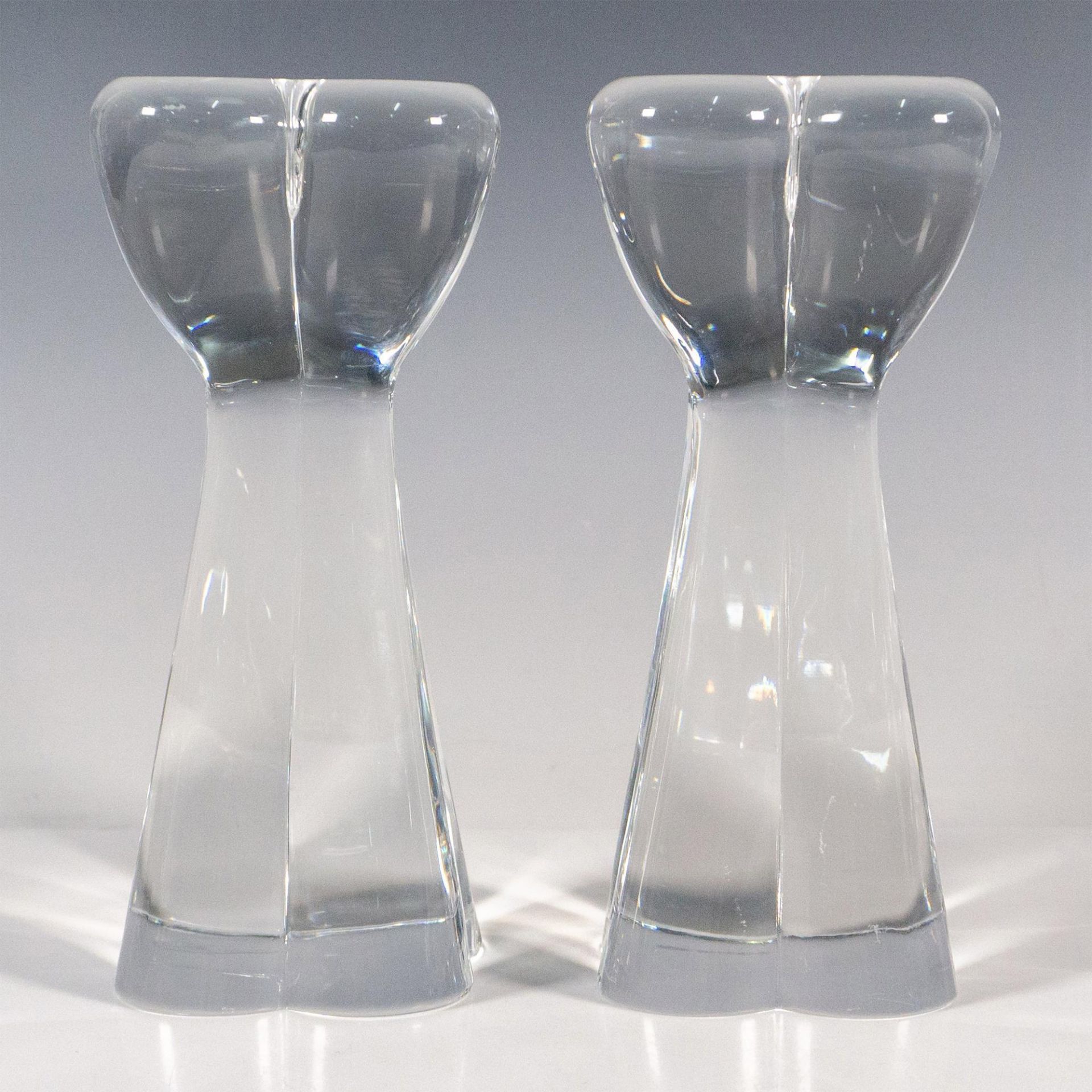 Pair of Baccarat Crystal Candle Holders, Diomede - Bild 2 aus 4