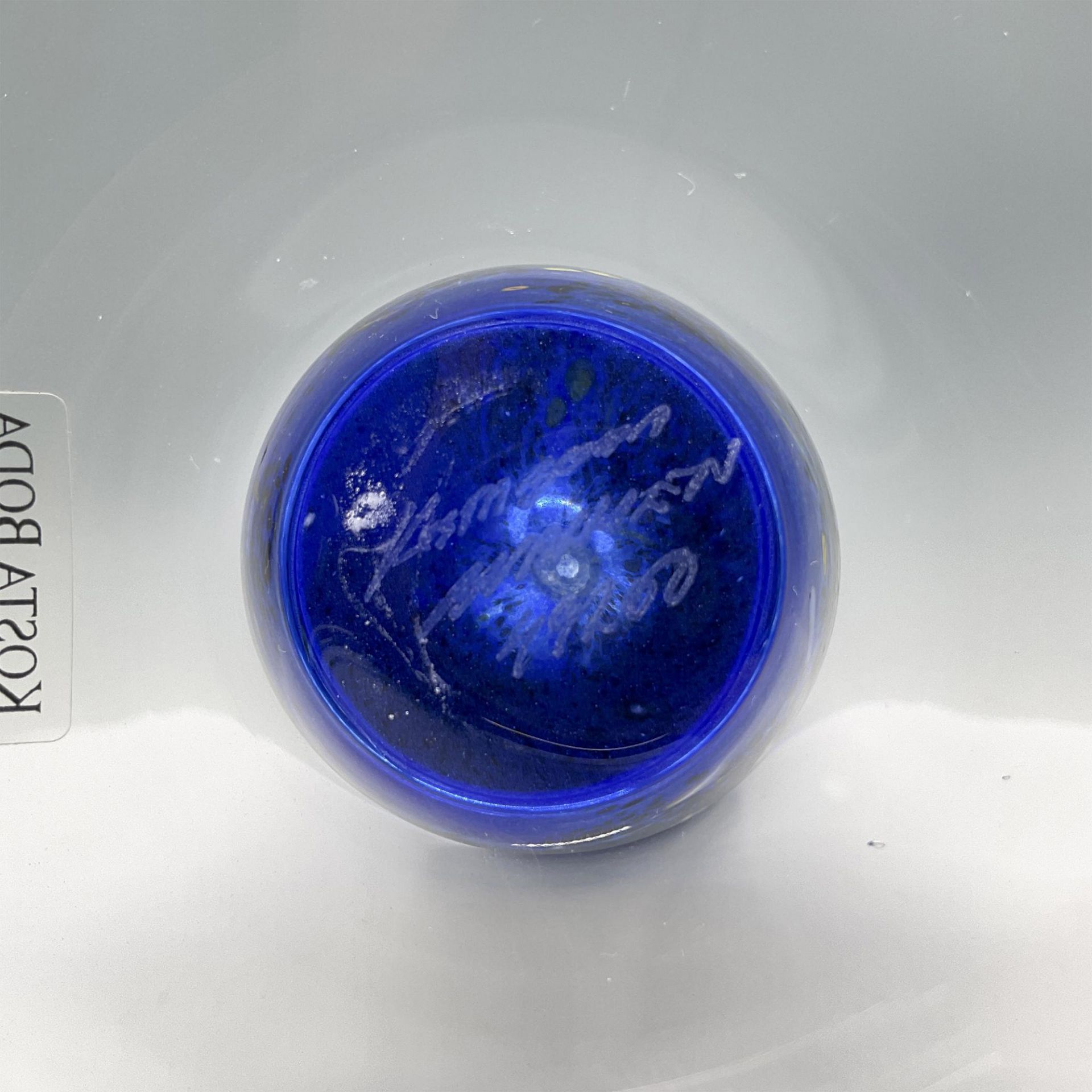 Kosta Boda Crystal Vase, Satellite Blue 49250 - Bild 4 aus 4
