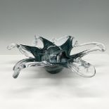 Lavorazione Arte Murano Stretched Art Glass Bowl