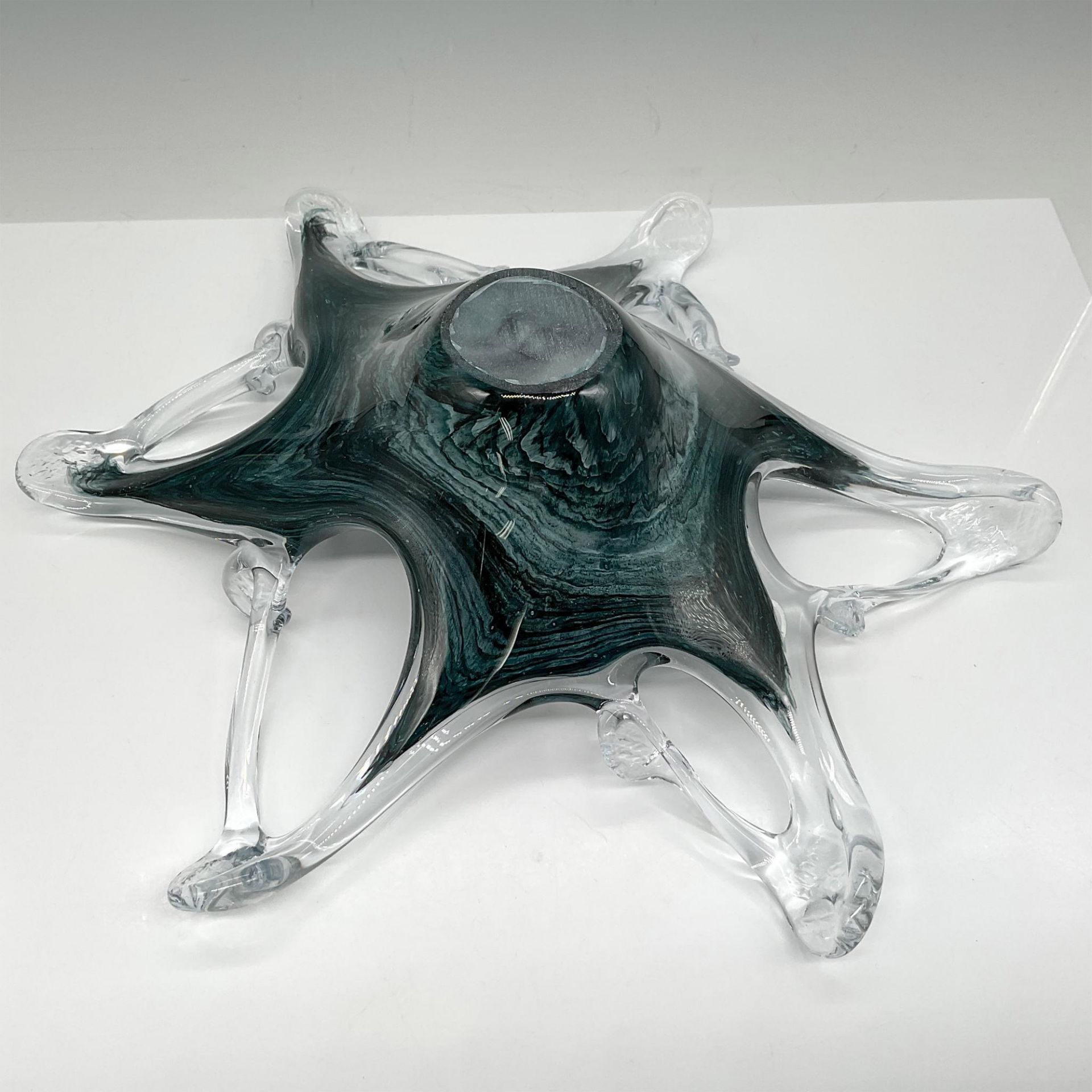 Lavorazione Arte Murano Stretched Art Glass Bowl - Image 3 of 3