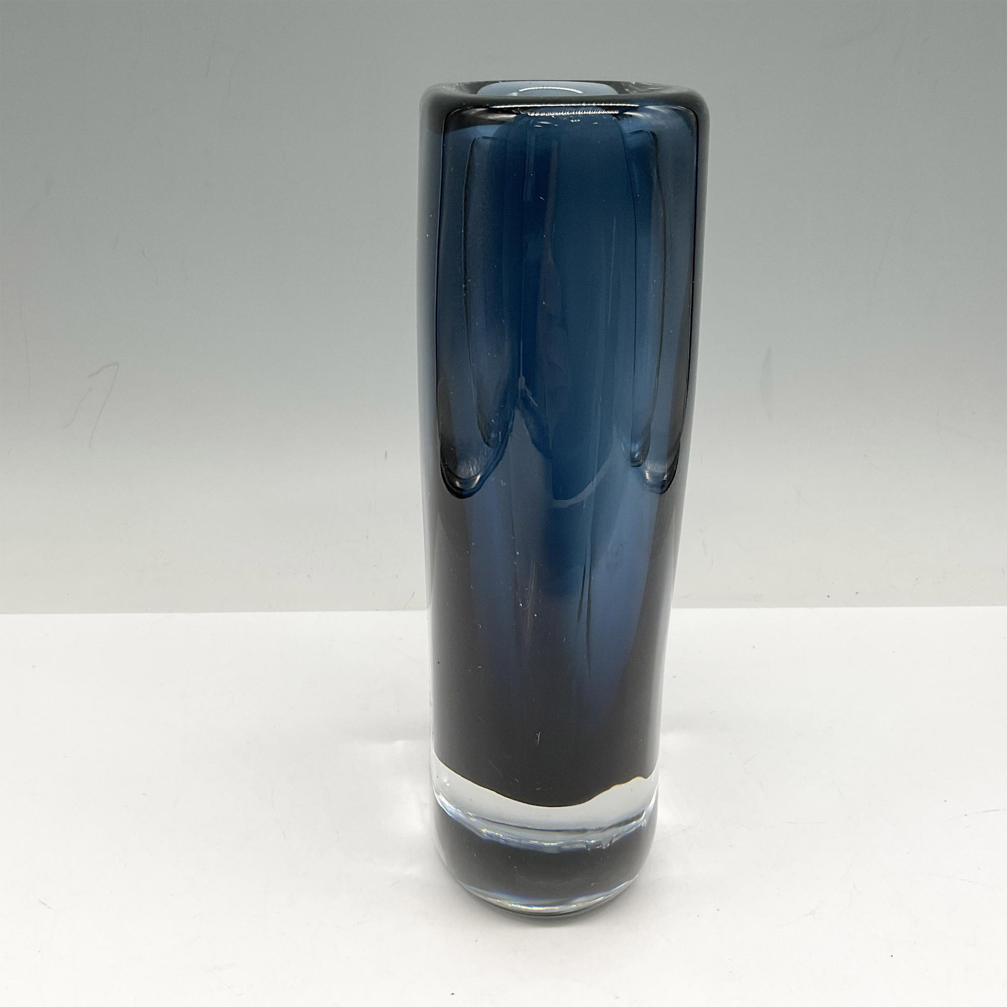 Orrefors Blue Glass Vase - Image 3 of 4