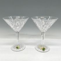 Pair of Waterford Crystal Martini Glasses, Lismore