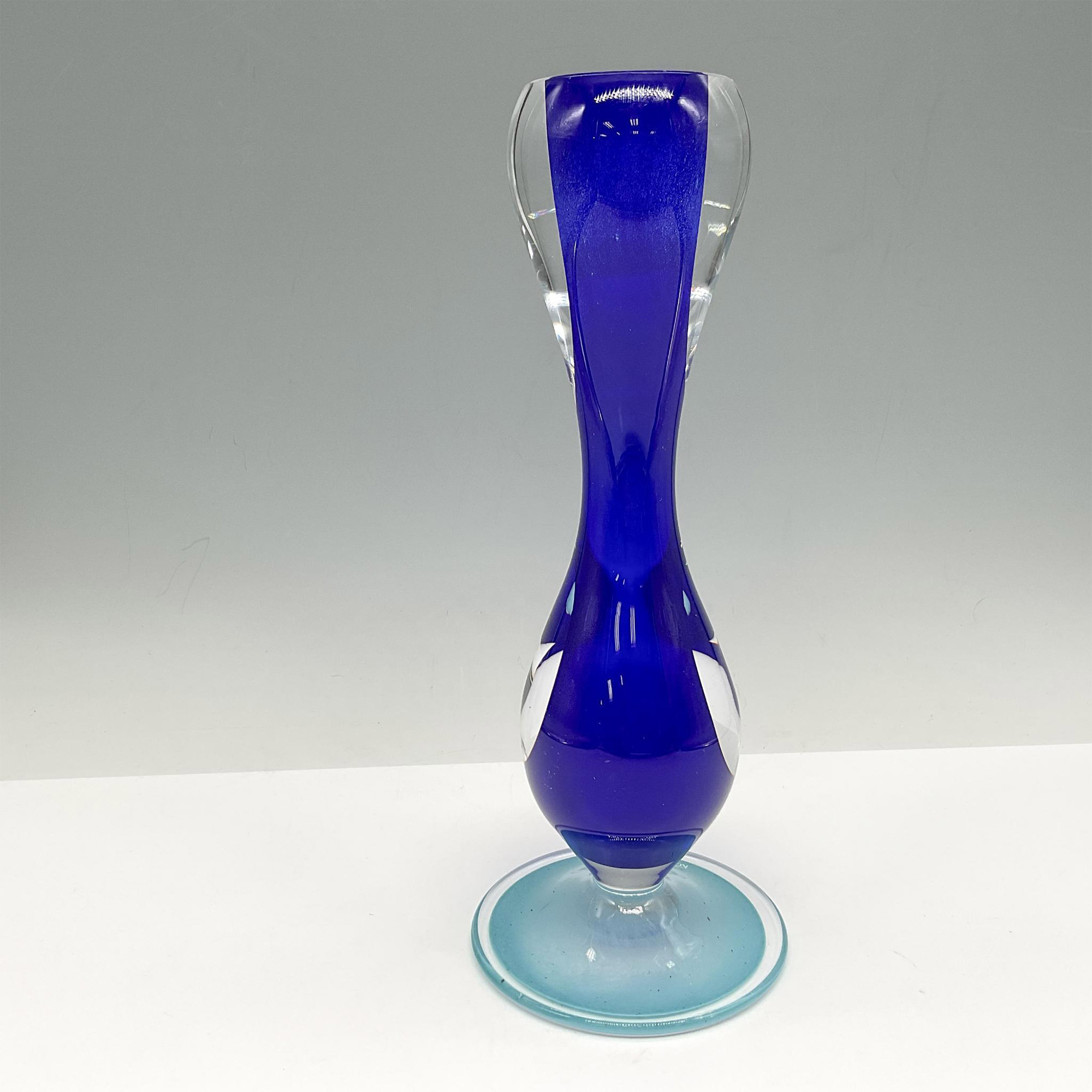 G. Sahlin for Kosta Boda Art Glass Candle Holder - Image 3 of 4