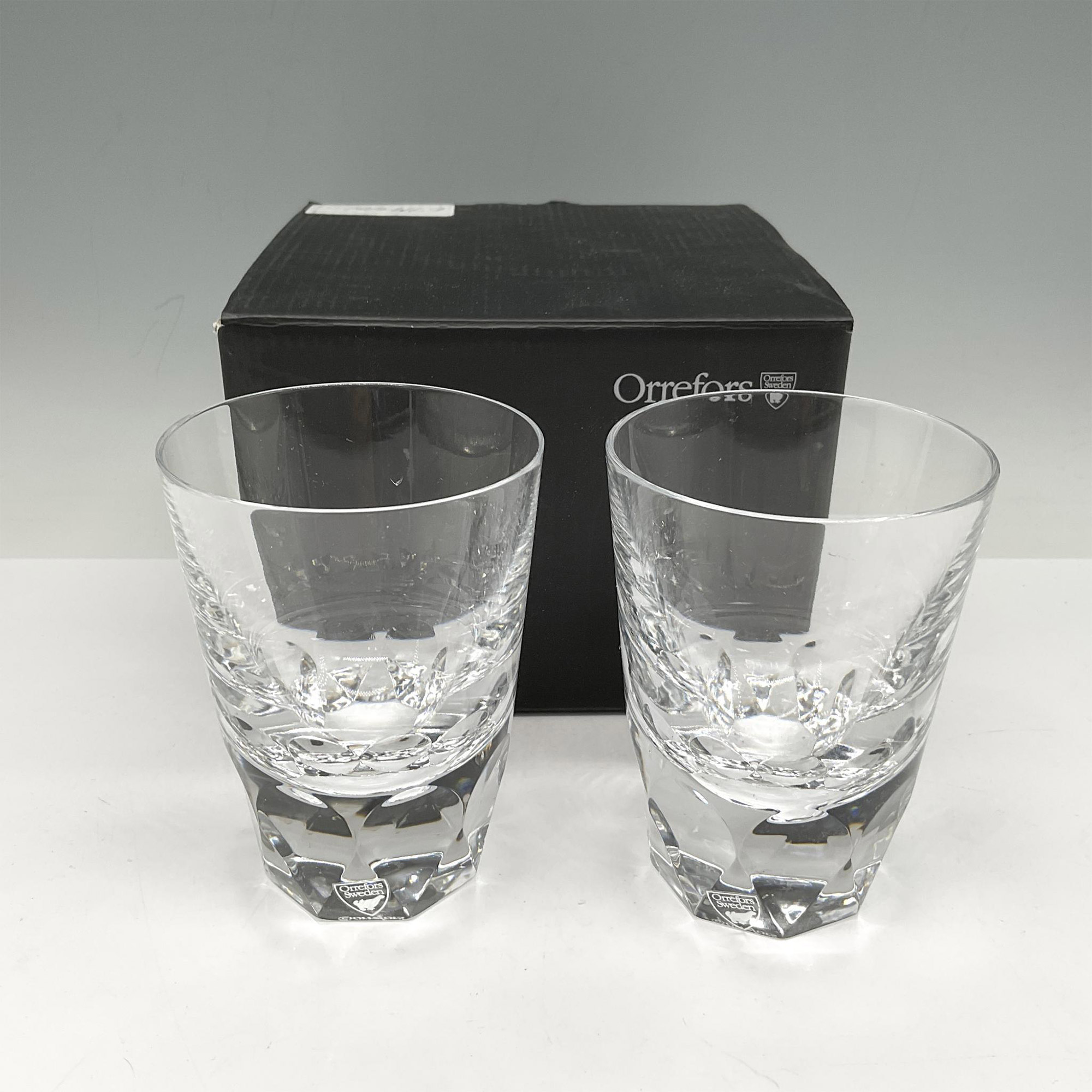 Orrefors Crystal Drink Glasses, Set of 2 - Image 4 of 4