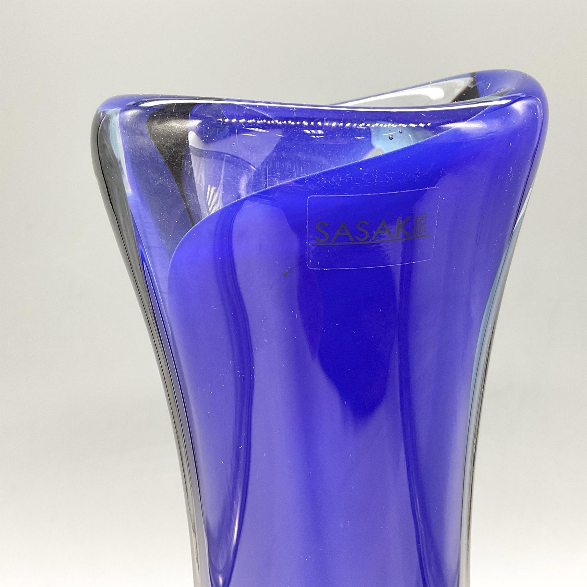 Sasaki Crystal Handcrafted Swirl Vase, Kyoto - Bild 4 aus 5