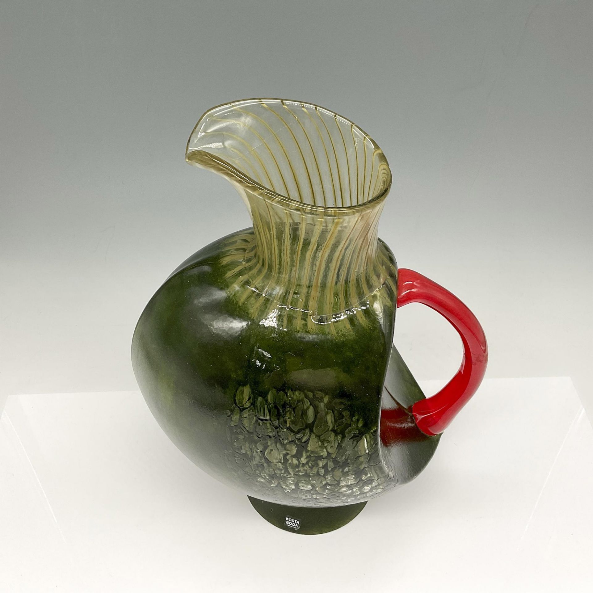 Kjell Engman for Kosta Boda Art Glass Pitcher - Image 2 of 4